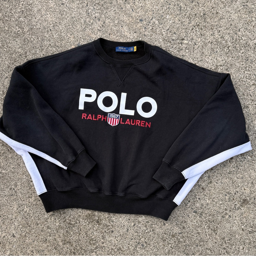 PoloRalph Lauren Sweatshirt Women’s S Pullover Boxy Dolman Sleeves